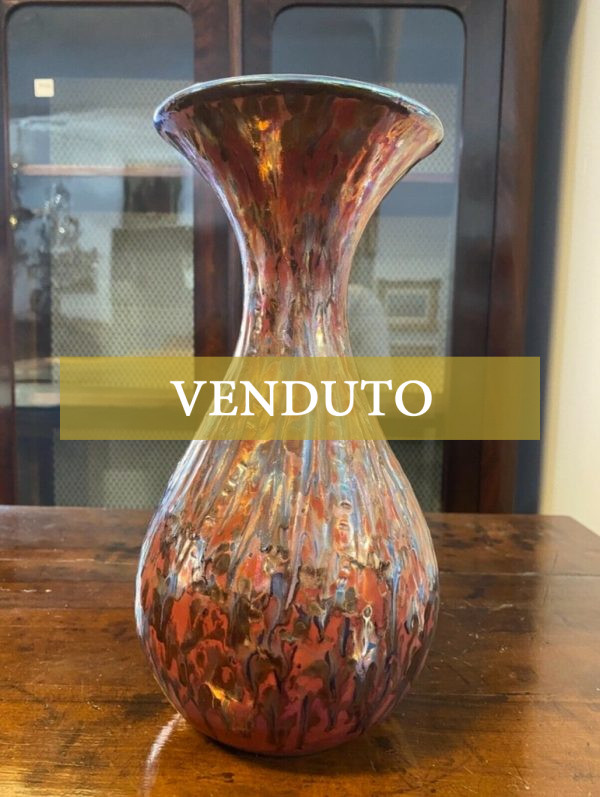 Vaso in ceramica policroma di V.M.A., Vittoria Mazzotti Albisola