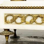 Antico orologio a pendolo in bronzo dorato e marmo del XIX secolo ‘800 – 007