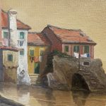 Dipinto ad olio su tela di Saverio Seassaro Capo Santa Chiara, Boccadasse – 002 – Dettaglio
