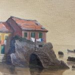 Dipinto ad olio su tela di Saverio Seassaro Capo Santa Chiara, Boccadasse – 002 – Particolare