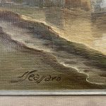 Dipinto ad olio su tela di Saverio Seassaro Capo Santa Chiara, Boccadasse – 005 – Firma dell’artista