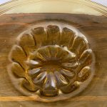 Piatto in vetro di Murano colore ambra degli anni 40 – 006