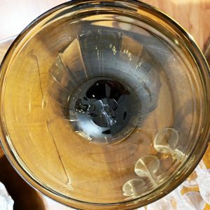 Vaso ambrato in vetro di Murano degli anni ‘30 - 003