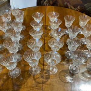 Servizio bicchieri in cristallo Baccarat da 29 pezzi
