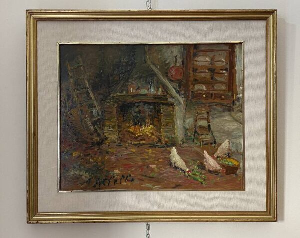 Amedeo Merello - Antica cucina di Fumeri - dipinto ad olio - Foto principale