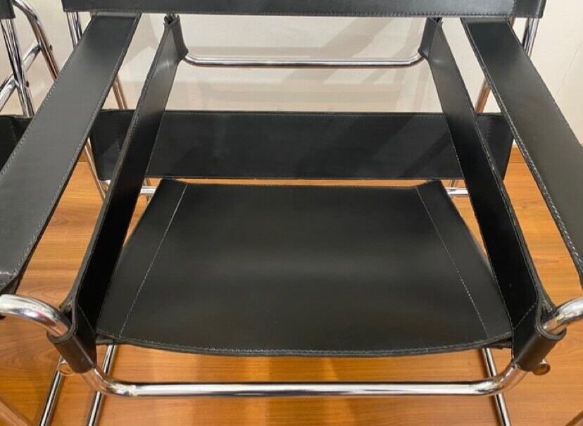 Wassily Chair – GAVINA – designer Marcel Breuer – Particolare della seduta della poltrona