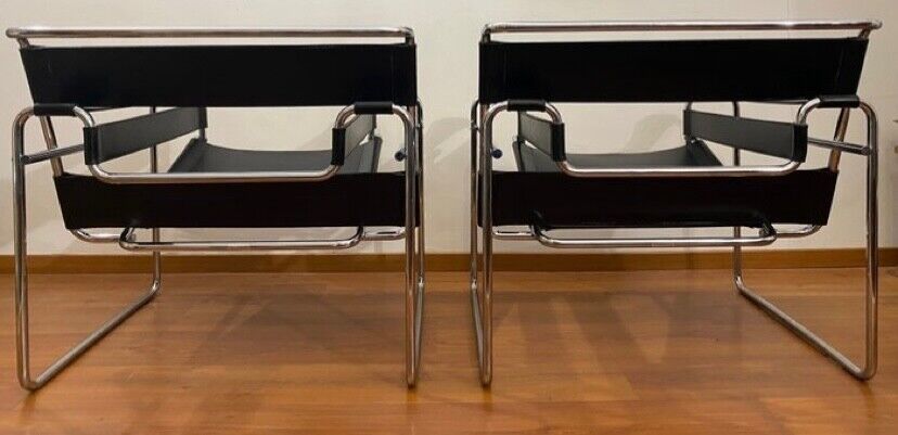 Wassily Chair – GAVINA – designer Marcel Breuer – Le due poltrone