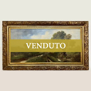 Dipinto ad olio di Henry Markó- paesaggio di campagna - 001 - Immagine principale - VENDUTO