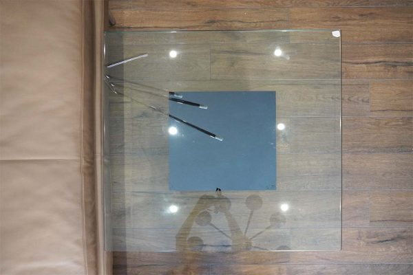 Tavolino basso “Bloc” di Acerbis, designer Nanda Vigo, 1970 - Immagine da sopra