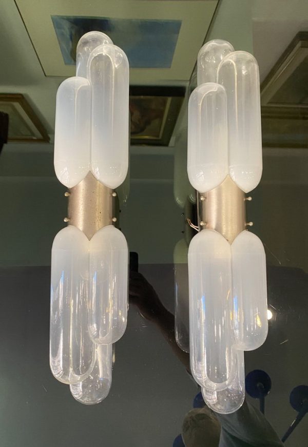 Lampade da parete Torpedo - Anni 70 - Designer Carlo Nason - Mazzega - Immagine principale