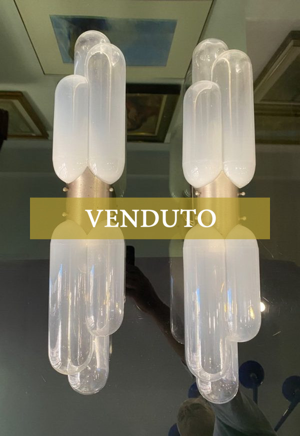 Lampade da parete Torpedo - Anni 70 - Designer Carlo Nason - Mazzega - Immagine principale - VENDUTO
