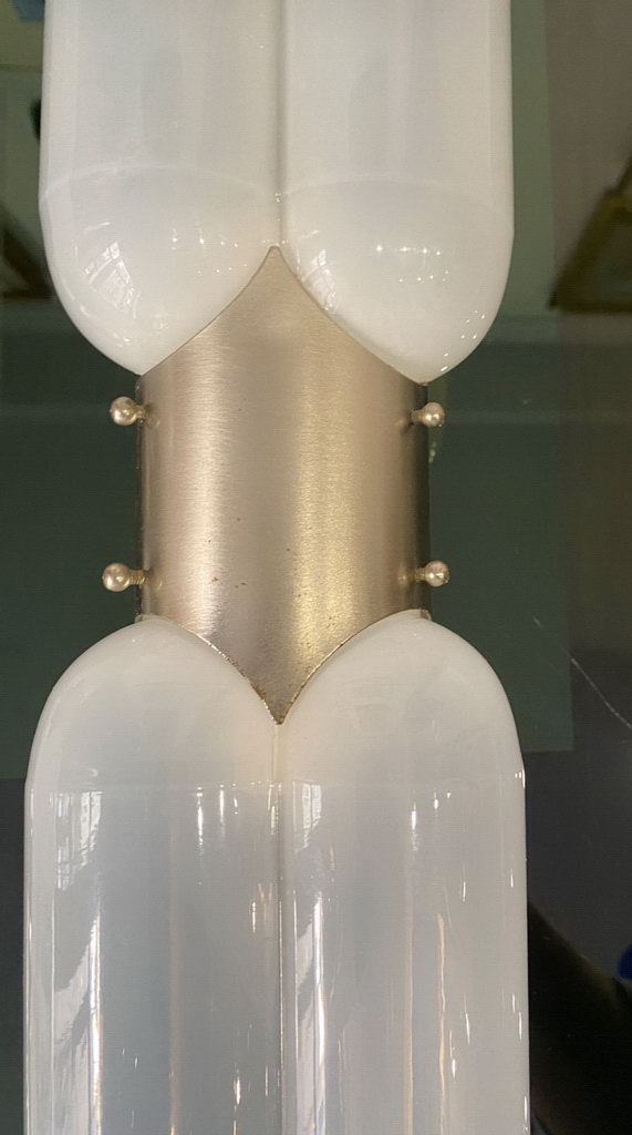 Lampade da parete Torpedo - Anni 70 - Designer Carlo Nason - Mazzega - Una delle due applique