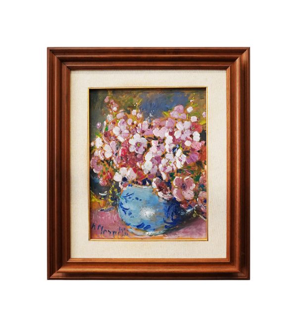 Amedeo Merello - Vaso di fiori - Olio su tavoletta - Immagine principale