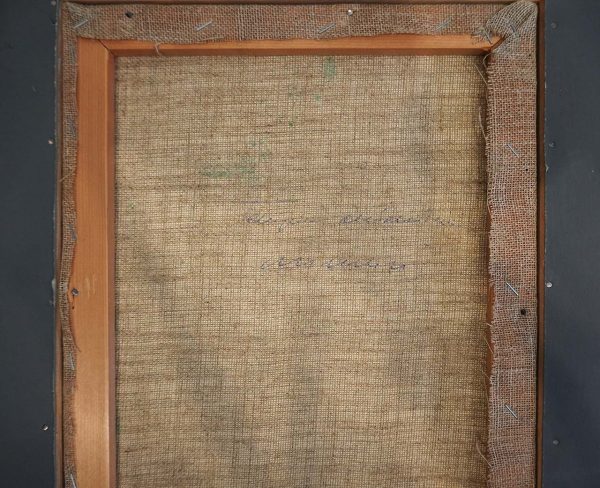 Dipinto ad olio di Remo Brindisi: “Venezia” - Retro dell'opera