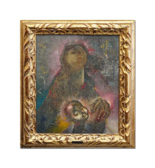 Giannetto Fieschi, “Felicità ineffabile di Maria” olio su tavoletta, 1979 - Immagine principale