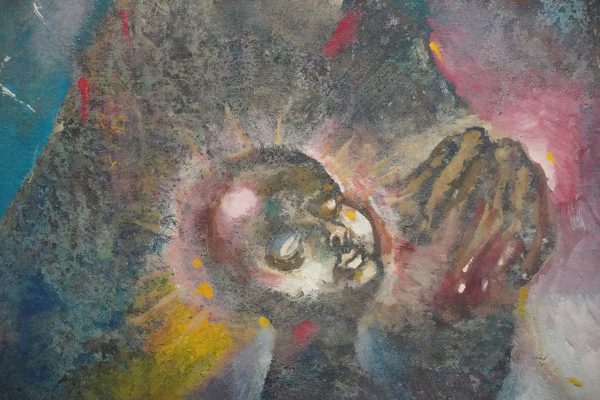 Giannetto Fieschi, “Felicità ineffabile di Maria” olio su tavoletta, 1979 - Dettaglio