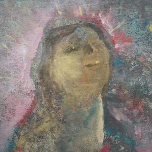 Giannetto Fieschi, “Felicità ineffabile di Maria” olio su tavoletta, 1979 - Dettaglio