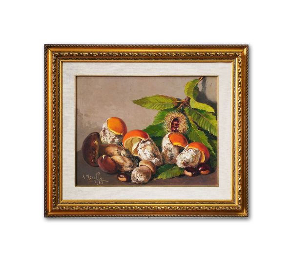 Olio su tavola di Amedeo Merello: funghi - Immagine principale Olio su tavola di Amedeo Merello: funghi - Immagine principale