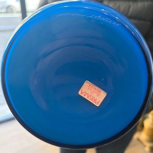 Venini, vaso “Opalino” 1985 colore azzurro - Particolare