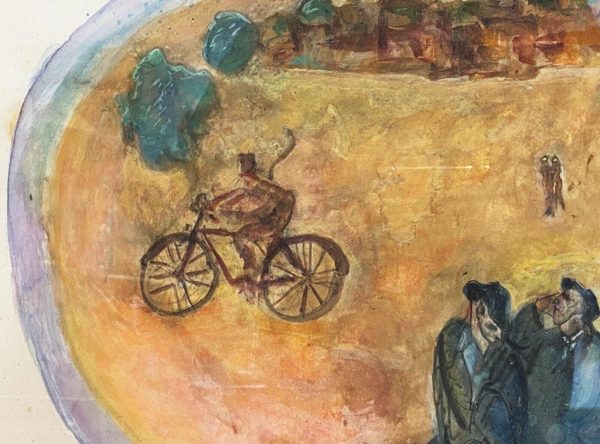 Attilio Mangini Attilio: acquerello su carta - Dettaglio