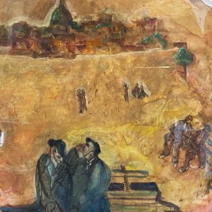 Attilio Mangini Attilio: acquerello su carta - Dettaglio