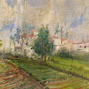 Giacomo Picollo: dipinto ad olio, paesaggio - Dettaglio