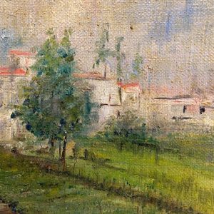 Giacomo Picollo: dipinto ad olio, paesaggio - Dettaglio