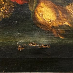 Natura morta: antico dipinto, olio su tela del XVIII secolo - immagine 12