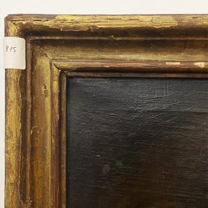 Natura morta: antico dipinto, olio su tela del XVIII secolo - Particolare della cornice