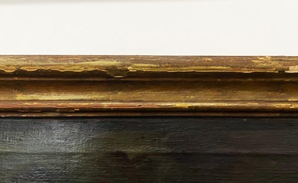 Natura morta: antico dipinto, olio su tela del XVIII secolo - Particolare della cornice
