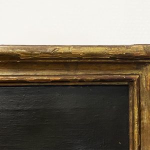 Natura morta: antico dipinto, olio su tela del XVIII secolo - Particolare della cornice