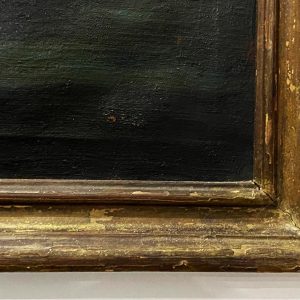 Natura morta: antico dipinto, olio su tela del XVIII secolo - Particolare della cornice