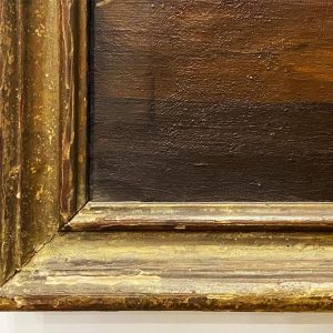 Natura morta: antico dipinto, olio su tela del XVIII secolo - Particolare della cornice
