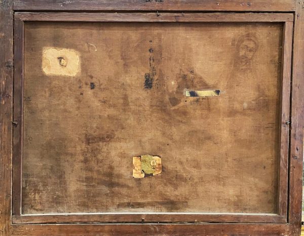 Natura morta: antico dipinto, olio su tela del XVIII secolo - Retro
