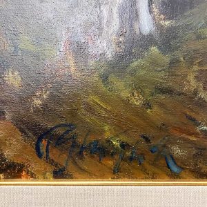 Paulo Ghiglia: “Maternità”, olio su tavola - Firma